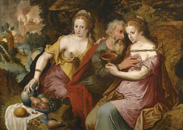 Lot And His Daughters by Meester van de Verloren Zoon